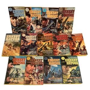 Ernest Haycox Lot of (13), Westerns, Books, Novels, Cowboy, Vintage, 1980s